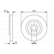 Слика 1 $на Кочионен диск BOSCH 0 986 479 593