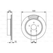 Слика 1 $на Кочионен диск BOSCH 0 986 479 606