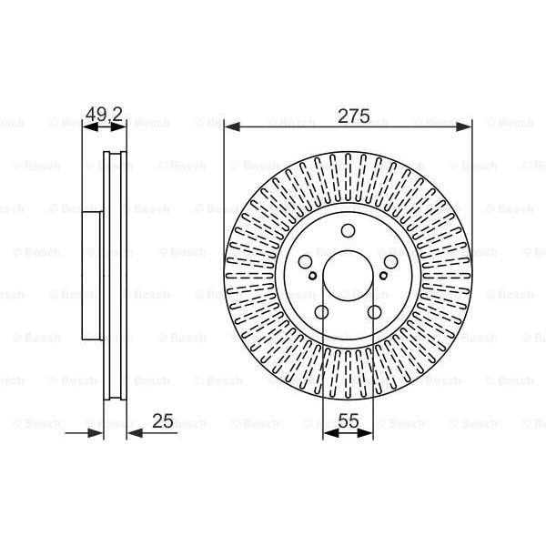 Слика на Кочионен диск BOSCH 0 986 479 619