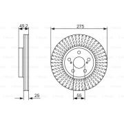 Слика 1 $на Кочионен диск BOSCH 0 986 479 619