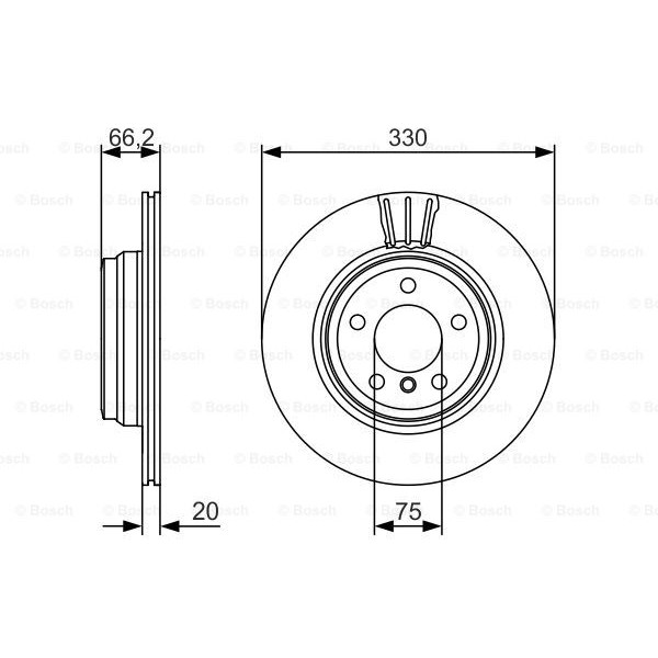 Слика на кочионен диск BOSCH 0 986 479 622 за BMW 3 Touring F31 335 i xDrive - 340 коњи бензин