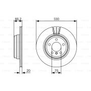 Слика 1 на кочионен диск BOSCH 0 986 479 622