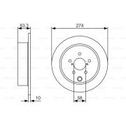 Слика 1 на кочионен диск BOSCH 0 986 479 634