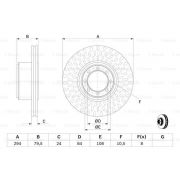 Слика 5 на кочионен диск BOSCH 0 986 479 640