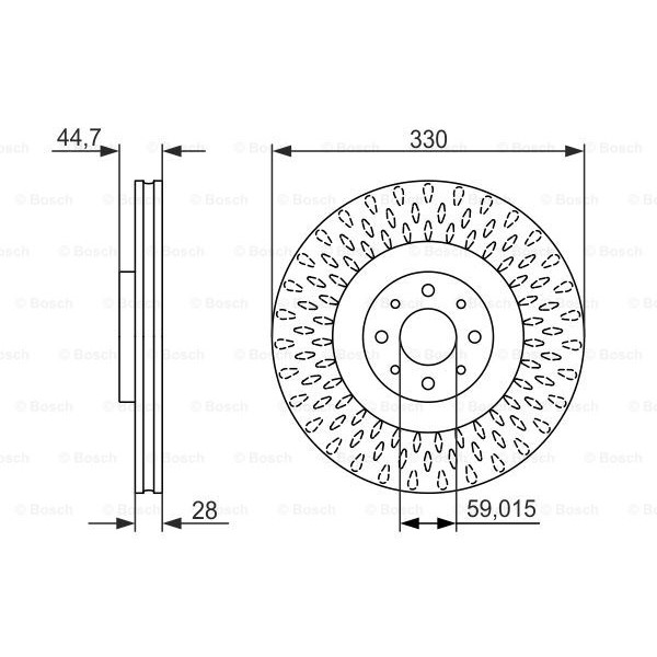 Слика на Кочионен диск BOSCH 0 986 479 648