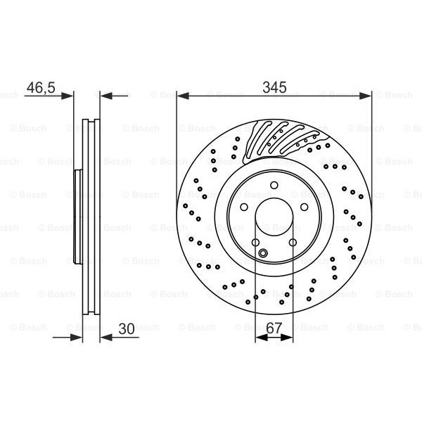 Слика на Кочионен диск BOSCH 0 986 479 651