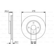 Слика 1 на кочионен диск BOSCH 0 986 479 659