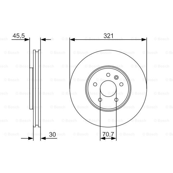 Слика на Кочионен диск BOSCH 0 986 479 667