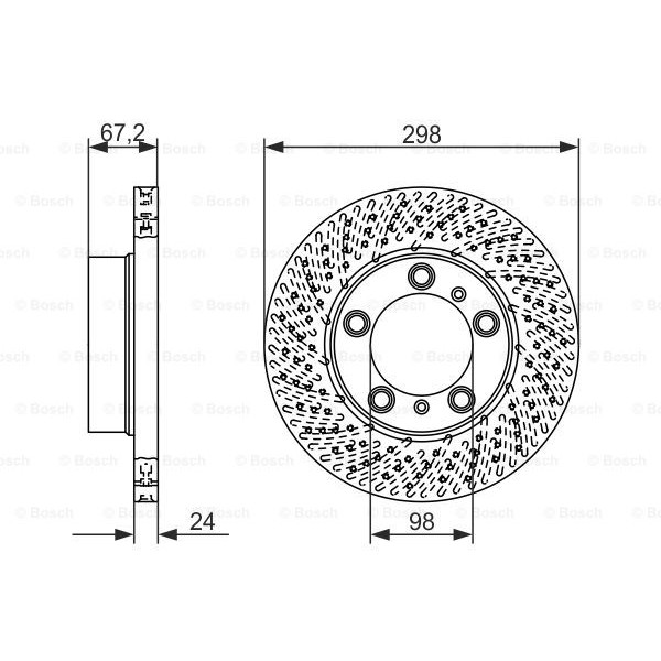 Слика на Кочионен диск BOSCH 0 986 479 674