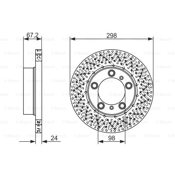 Слика на Кочионен диск BOSCH 0 986 479 675