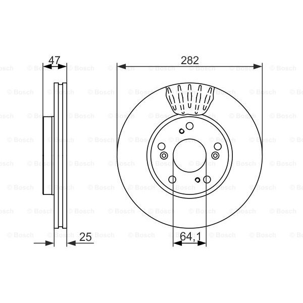 Слика на Кочионен диск BOSCH 0 986 479 686