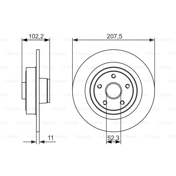 Слика на Кочионен диск BOSCH 0 986 479 724