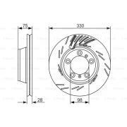 Слика 1 $на Кочионен диск BOSCH 0 986 479 733