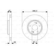 Слика 1 на кочионен диск BOSCH 0 986 479 743