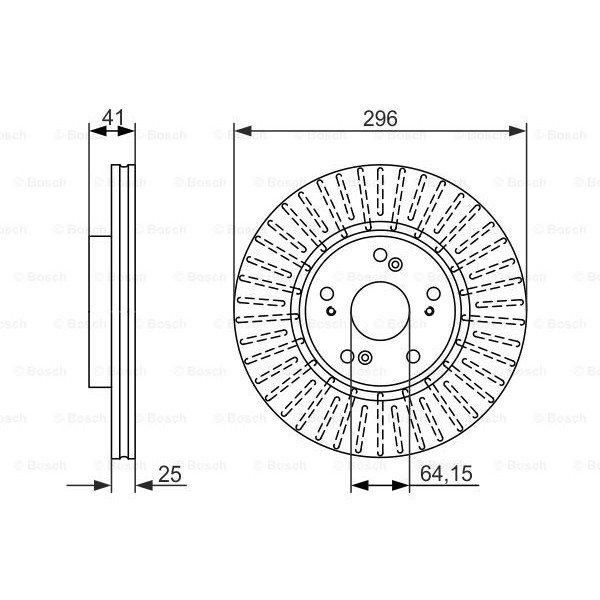 Слика на Кочионен диск BOSCH 0 986 479 744