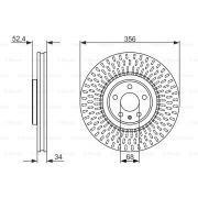 Слика 1 на кочионен диск BOSCH 0 986 479 748