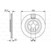 Слика 1 на кочионен диск BOSCH 0 986 479 749