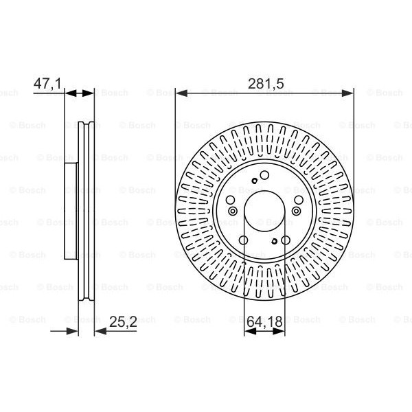 Слика на Кочионен диск BOSCH 0 986 479 781