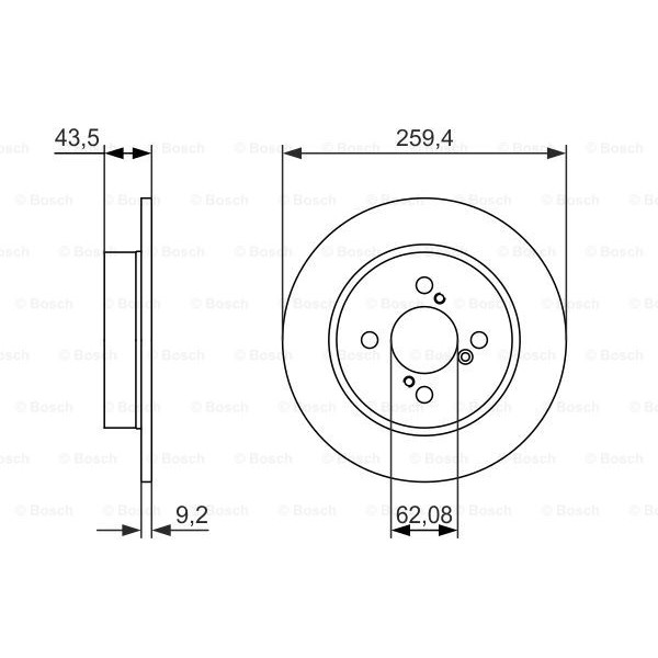 Слика на Кочионен диск BOSCH 0 986 479 792