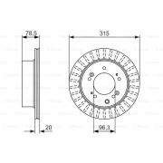 Слика 1 на кочионен диск BOSCH 0 986 479 793