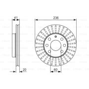 Слика 1 на кочионен диск BOSCH 0 986 479 840