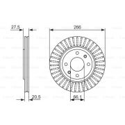 Слика 1 на кочионен диск BOSCH 0 986 479 849