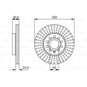 Слика 5 на кочионен диск BOSCH 0 986 479 939