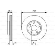 Слика 1 на кочионен диск BOSCH 0 986 479 A01