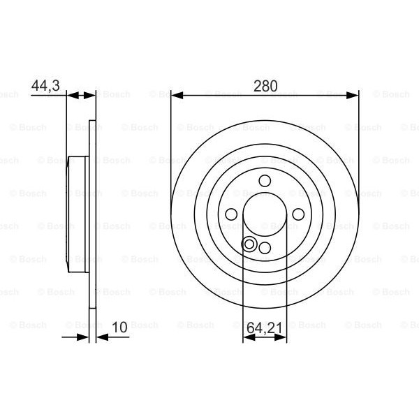 Слика на Кочионен диск BOSCH 0 986 479 A08