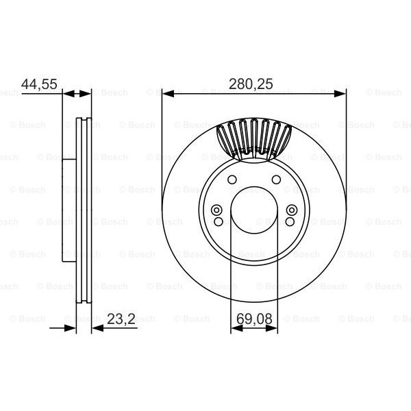 Слика на Кочионен диск BOSCH 0 986 479 A12