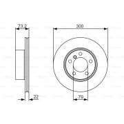 Слика 1 на кочионен диск BOSCH 0 986 479 A18