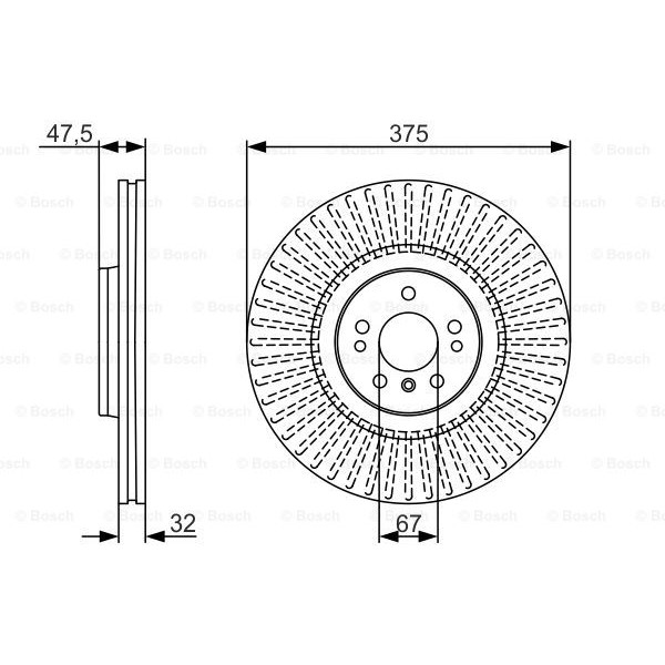 Слика на Кочионен диск BOSCH 0 986 479 A26