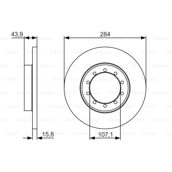 Слика на Кочионен диск BOSCH 0 986 479 A34