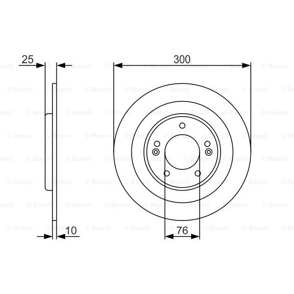 Слика на Кочионен диск BOSCH 0 986 479 A46