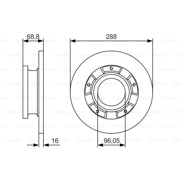 Слика на Кочионен диск BOSCH 0 986 479 A50