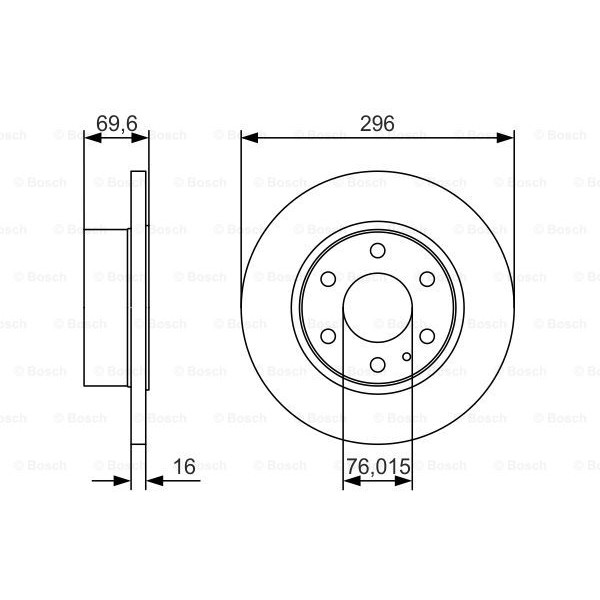 Слика на Кочионен диск BOSCH 0 986 479 A51