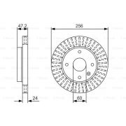 Слика 1 $на Кочионен диск BOSCH 0 986 479 A54