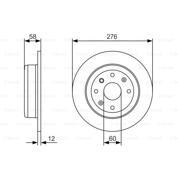 Слика на Кочионен диск BOSCH 0 986 479 A56