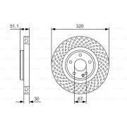 Слика 1 $на Кочионен диск BOSCH 0 986 479 A59