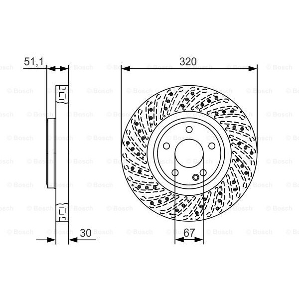 Слика на Кочионен диск BOSCH 0 986 479 A60