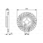 Слика 1 на кочионен диск BOSCH 0 986 479 A69