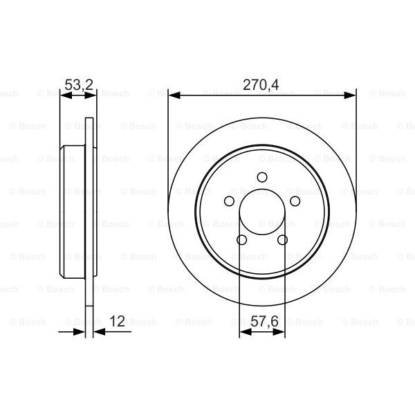 Слика на Кочионен диск BOSCH 0 986 479 A80