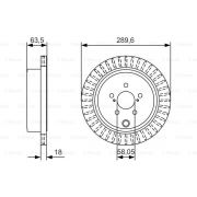 Слика 1 $на Кочионен диск BOSCH 0 986 479 A83