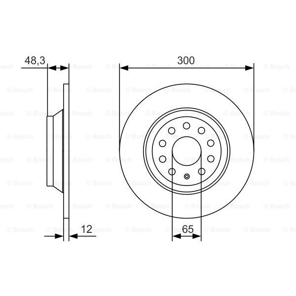 Слика на Кочионен диск BOSCH 0 986 479 A84