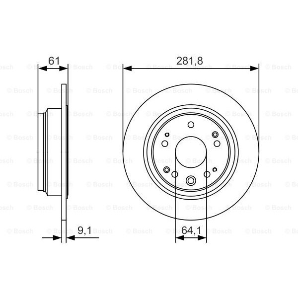 Слика на Кочионен диск BOSCH 0 986 479 A91