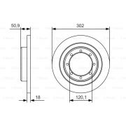 Слика 1 на кочионен диск BOSCH 0 986 479 A93