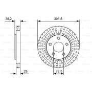 Слика 1 на кочионен диск BOSCH 0 986 479 B17