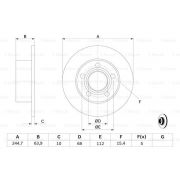 Слика 5 на кочионен диск BOSCH 0 986 479 B22