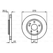 Слика 5 $на Кочионен диск BOSCH 0 986 479 B67