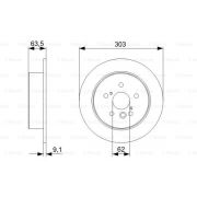 Слика 5 на кочионен диск BOSCH 0 986 479 C02